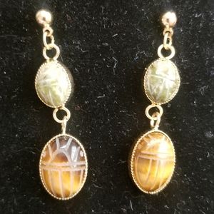 VTG Scarab earrings